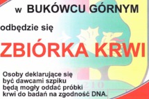 Zbiórka krwi w Bukówcu Górnym