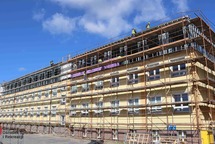 Postęp prac przy przebudowie budynku ZSO we Włoszakowicach