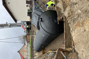 Prace związane z budową kanalizacji sanitarnej w Boguszynie