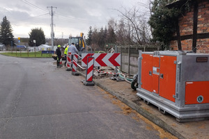 Prace związane z budową kanalizacji sanitarnej w Boguszynie