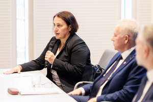 Konferencja prasowa poświęcona projektom, które otrzymały dofinansowanie w ramach Działania 2.7 Rozwój zrównoważonej gospodarki wodno-ściekowej.