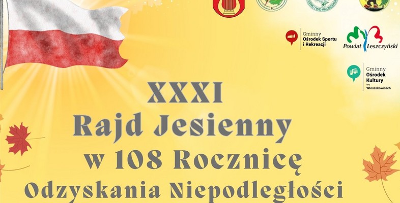 XXXI Rajd Jesienny w 108 rocznicę odzyskania niepodległości